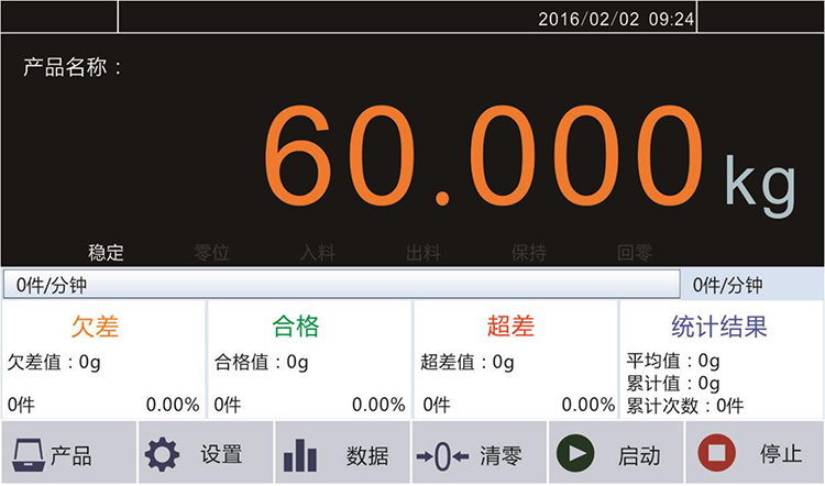 在線動態(tài)檢重秤 CW-60K